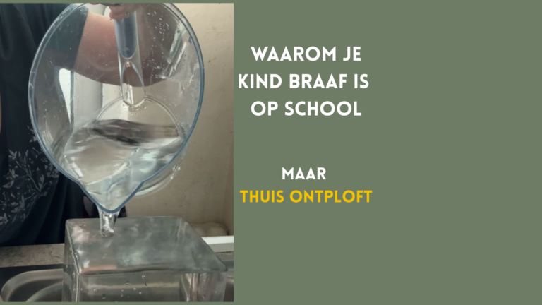 Waarom je kind braaf is op school en thuis ontploft