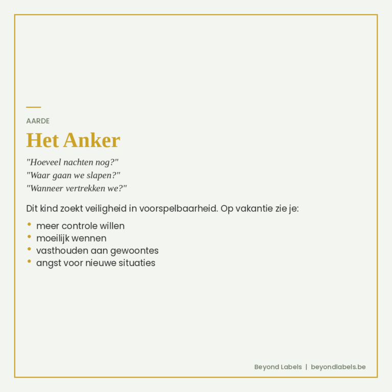 Element aarde - het anker